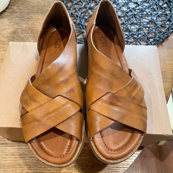 Sundance Shoes Sundance Sergio Tomani Brown Elfa Sandals Nwot